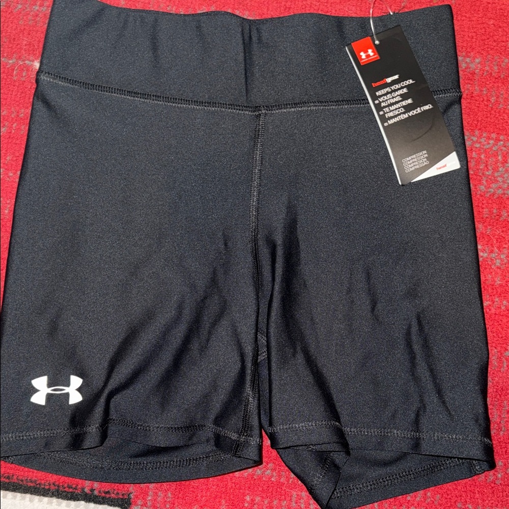 Under Armour Women's Black Compression Bike Shorts